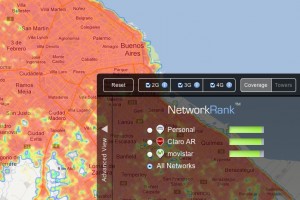 Mapa de cobertura en Buenos Aires, según OpenSignal