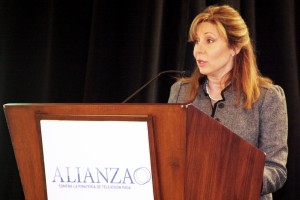 Marta Ochoa, directora ejecutiva de Alianza Contra la Piratería de TV Paga 
