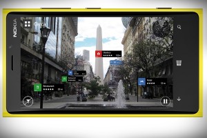 HERE City Lens, en un Nokia Lumia 920