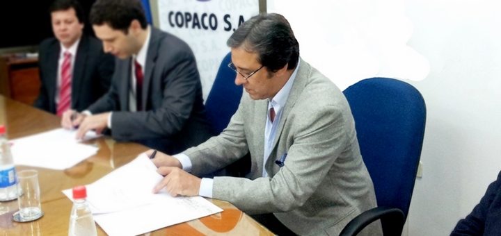 Rogelio Benítez, presidente de Copaco (derecha). Imagen: Copaco.