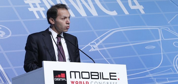 Daniel Hajj, CEO de América Móvil, en el Mobile World Congress 2014. Imagen: GSMA.