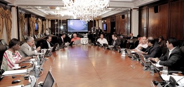Reunión del Consejo de Gabinete. En la cabecera, el Presidente de Panamá, Ricardo Martinelli. Imagen: Presidencia Panamá.