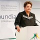 Presidenta Dilma Rousseff durante la ceremonia de apertura de NetMundial. Imagen: Roberto Stuckert Filho/PR.