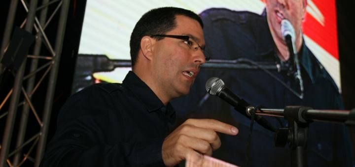 Jorge Arreaza, vicepresidente de Venezuela en el acto de inauguración de nuevas radiobases. Imagen: Cantv