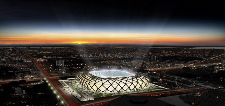 Estadio Arena da Amazônia. Imagen: GE Lighting.