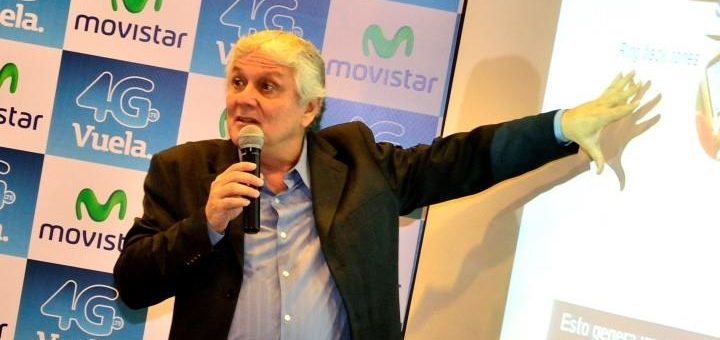 Rómulo Berendson, gerente regional de Movistar en conferencia de prensa en lanzamiento de Movistar 4G LTE en Trujillo. Imagen: Movistar Perú