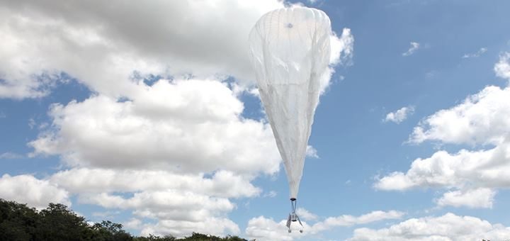 Lanzamiento de globos del Proyecto Loon en Brasil. Imagen: Herivelto Batista/ Ministério das Comunicações.