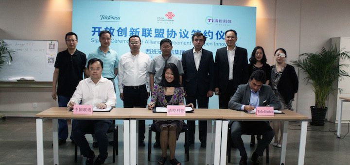 Telefónica, China Unicom y THTT colaborarán en “innovación abierta”