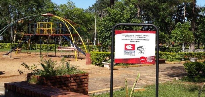 Plaza con Wi-Fi gratuito. Imagen: Conatel