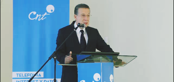 Cesar Regalado Iglesias, gerente general de la Corporación Nacional de Telecomunicaciones CNT EP. Imagen: CNT
