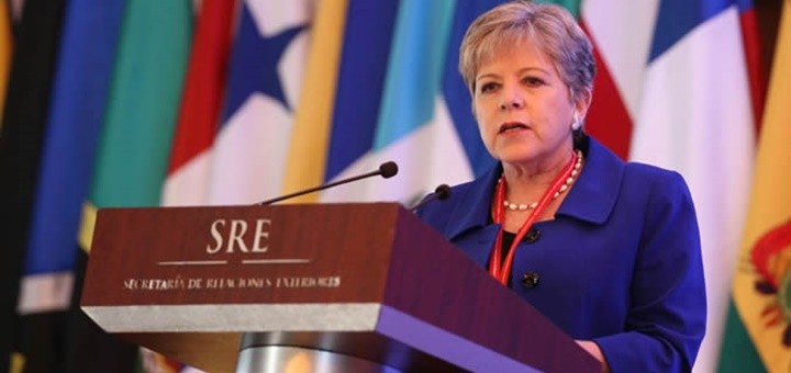 Alicia Bárcena, Secretaria Ejecutiva de la CEPAL, durante su intervención en la sesión inaugural del eLAC . Imagen: Cepal