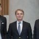 Hans Vestberg, Presidente y CEO de Ericsson; Antonio Büchi, Gerente General de Entel, y Sergio Quiroga, Presidente de Ericsson Latinoamérica. Imagen: Ericsson