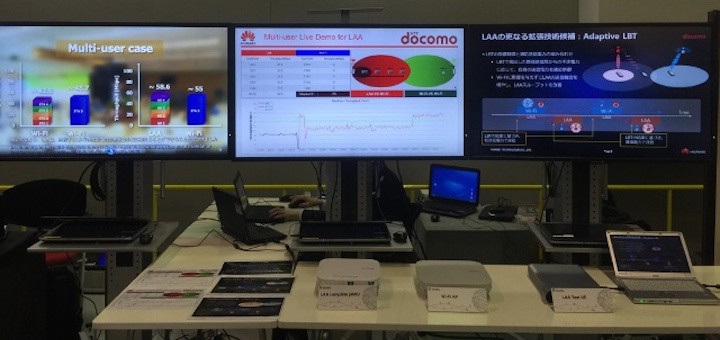 NTT DoCoMo y Huawei realizan pruebas de coexistencia entre LAA y Wi-Fi
