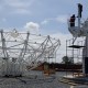 Obras en el Centro Temporario de Operaciones Espaciales. Imagen: Telebras