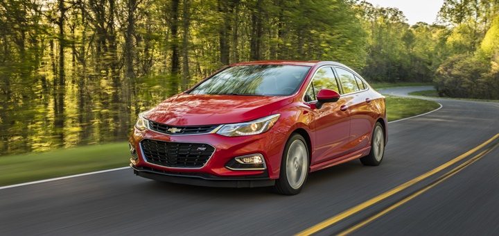 Chevrolet Cruze. Imagen: General Motors