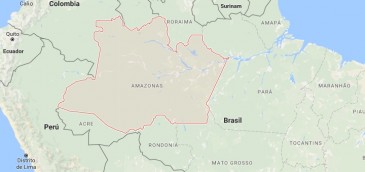 Amazonas, Brasil. Imagen: Google Maps.