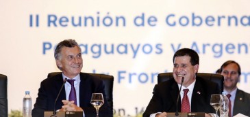 Horacio Cartes y Mauricio Macri. Imagen: Ministerio de Relaciones Exteriores de Paraguay.