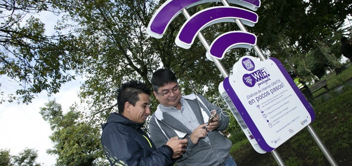 Nuevas zonas Wi-Fi en Popayán. Imagen: Mintic.