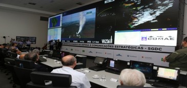 Centro de monitoreo en Brasilia. Imagen: MCTIC.