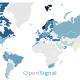 Mapa de velocidad 4G. Imagen: Open Signal.