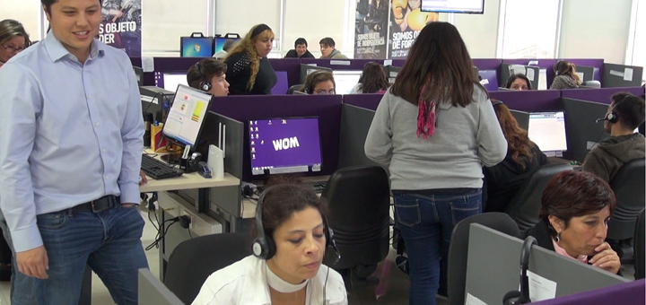 Call Center III de Wom. Imagen: Wom.