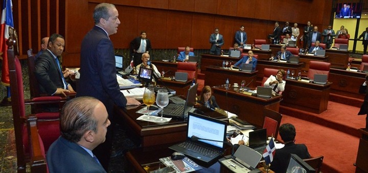 Senado Dominicano durante la aprobación del proyecto. Imagen: Senado de República Dominicana.