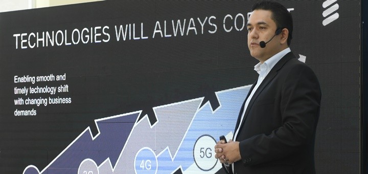 Eduardo Castañon en la presentación de pruebas 5G en Argentina. Imagen: Ericsson