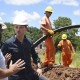 De Loredo supervisa obras en Misiones. Imagen: Arsat.