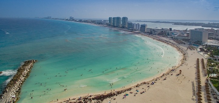 Cancún, Quintana Roo. Imagen: Cancun Strand Luftbild/Flickr.