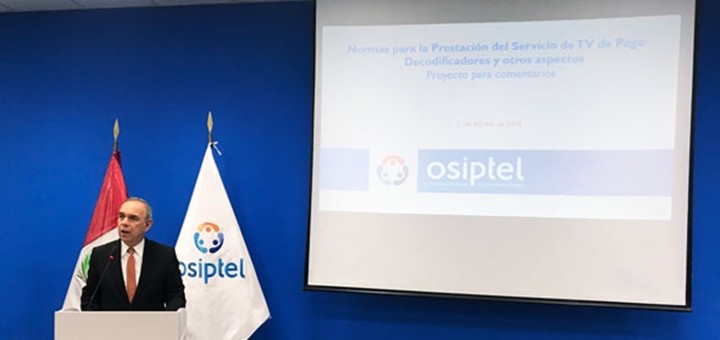 Audiencia pública sobre decodificadores de TV. Imagen: Osiptel