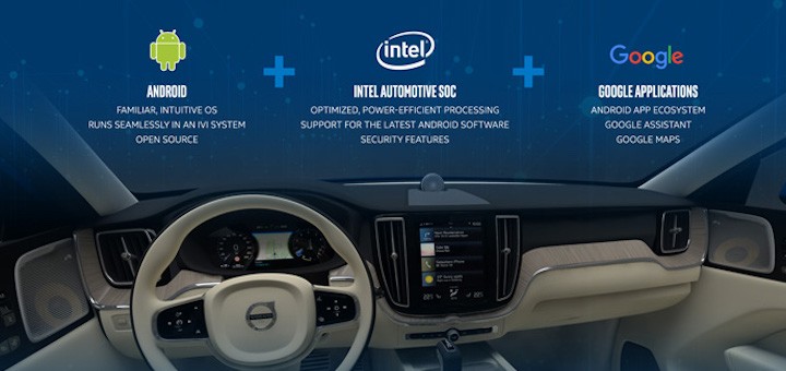 Intel ayuda a Volvo a instalar en sus vehículos la próxima generación de entretenimiento basado en Android