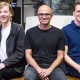 Chris Wanstrath, CEO y cofundador de Github; Satya Nadella, CEO de Microsoft y Nat Friedman, vicepresidente corporativo de Microsoft Developer Services. Imagen: Microsoft.