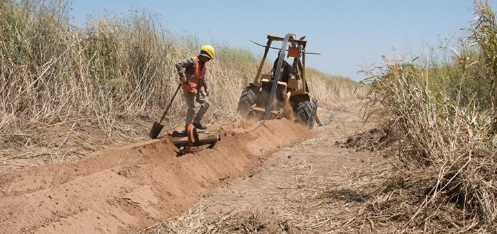 Trabajos de Arsat en La Pampa. Imagen: Arsat.