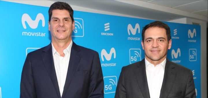 Andrés Quintero, gerente General de Ericsson Colombia y Fabián Hernández, CEO de Telefónica Colombia. Imagen: Telefónica Colombia.