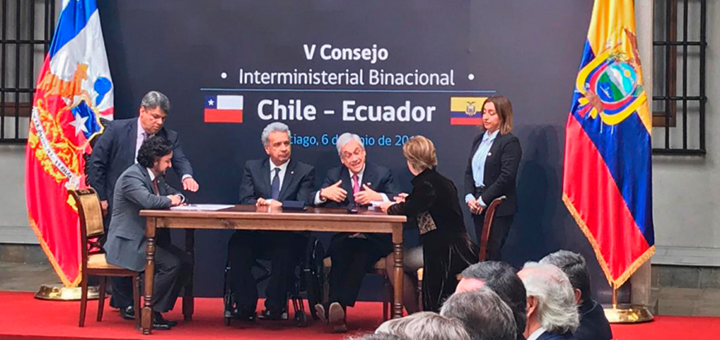 Chile y Ecuador acuerdan cooperación en telecomunicaciones