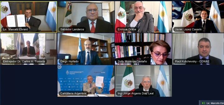 México y Argentina acuerdan la constitución de un mecanismo regional de cooperación en el ámbito espacial