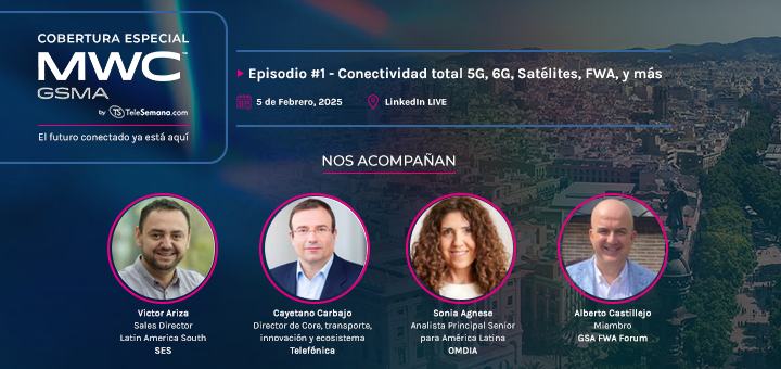 Conectividad total 5G, 6G, Satelites, FWA, y más