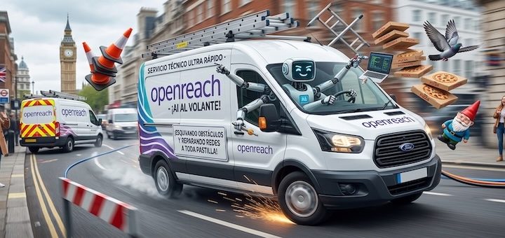 Openreach convierte sus 24.000 furgonetas en laboratorios de IA: ¿es esto un modelo para las telcos?